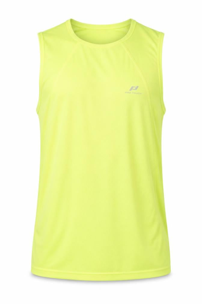 Unisex Adults UK Size M PRO TOUCH Yellow Running & Jogging Gym & Training Tank