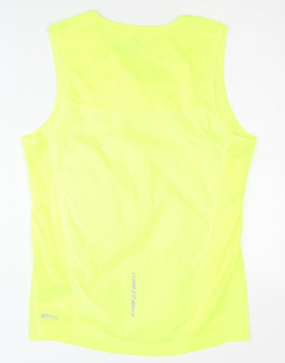 Unisex Adults UK Size M PRO TOUCH Yellow Running & Jogging Gym & Training Tank