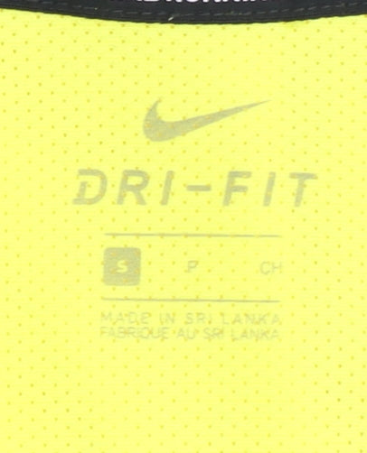 Mens UK Size S Nike Yellow Running & Jogging T-Shirt