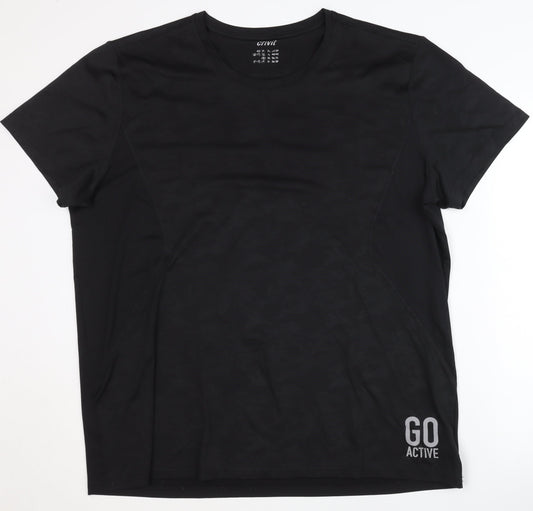 Crivit Men's Black Activewear Top - XL