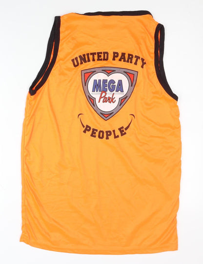 Mega Park Men's Orange XL Tank Top Jersey