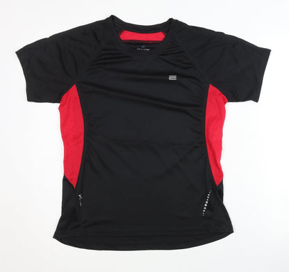 Oxide Unisex Black XL Running T-Shirt