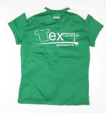 Joma Unisex Green Football T-Shirt Size L