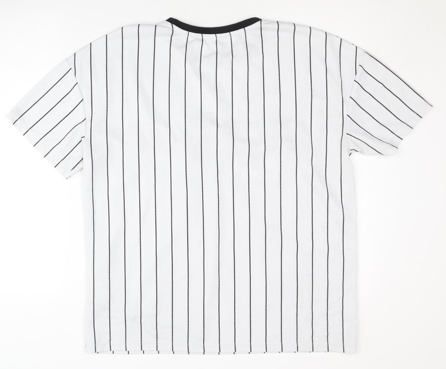 FB Sister LA 1992 White Striped T-Shirt, Size S, Sporty