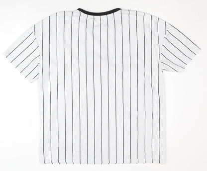 FB Sister LA 1992 White Striped T-Shirt, Size S, Sporty