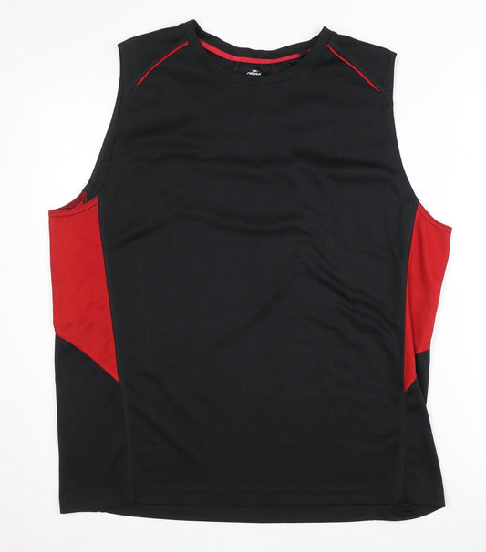 Crane Men's Black M Tank - Gym & Running Top