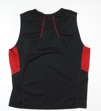 Crane Men's Black M Tank - Gym & Running Top