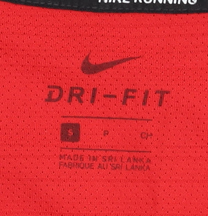 Mens UK Size S Nike Red Running & Jogging T-Shirt