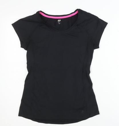 H&M Women's Black XS Activewear T-Shirt