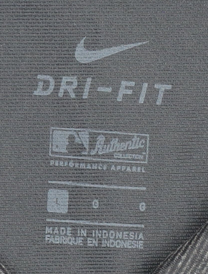 Nike Men's Black Polo Shirt, L, Sports, Breathable Dri-FIT