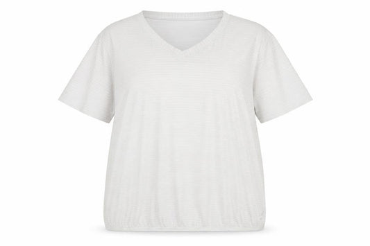 Energetics Unisex White T-Shirt V-Neck Size 18