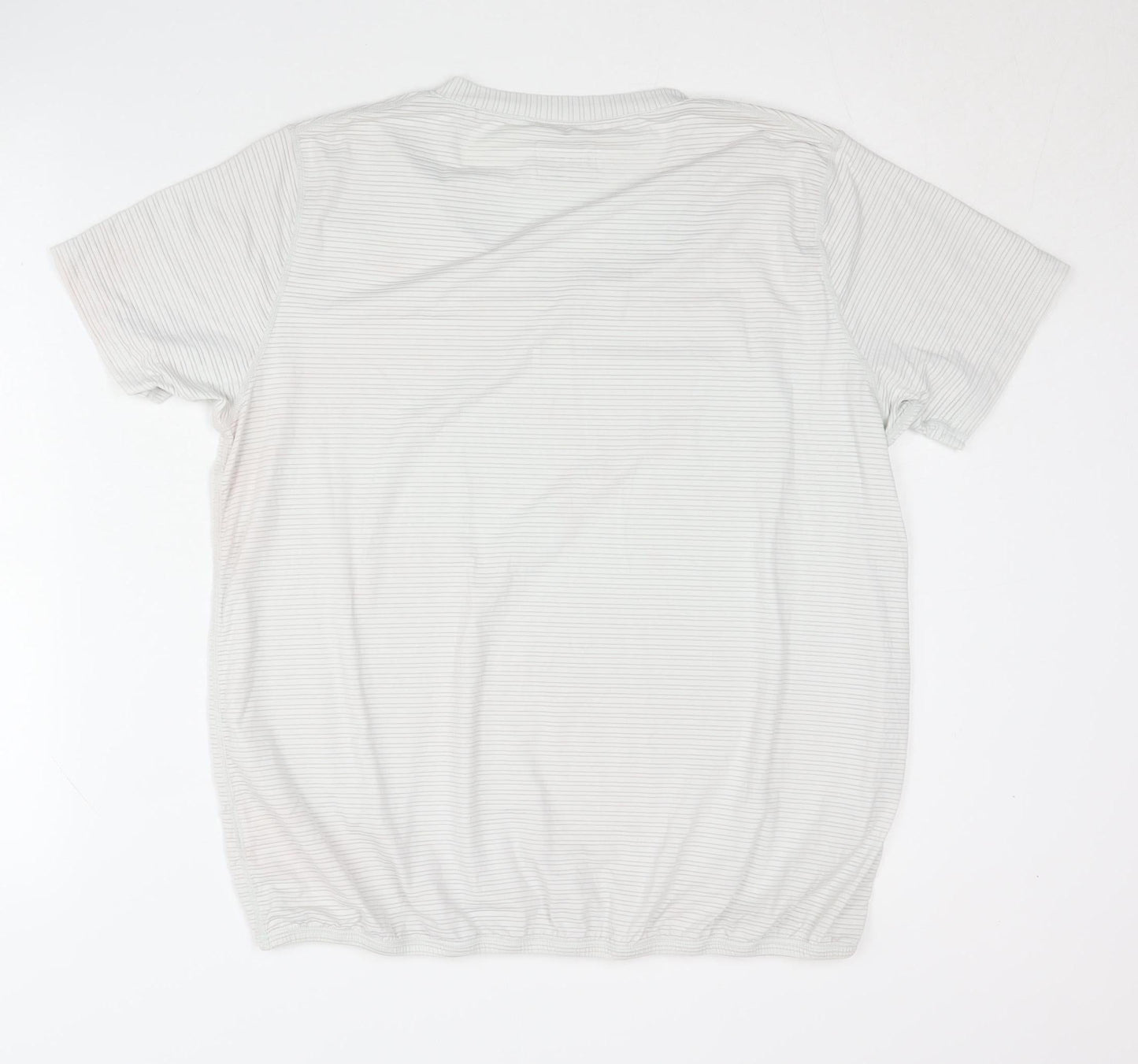 Energetics Unisex White T-Shirt V-Neck Size 18