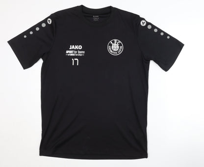 JAKO Men's Black M T-Shirt for Gym & Training