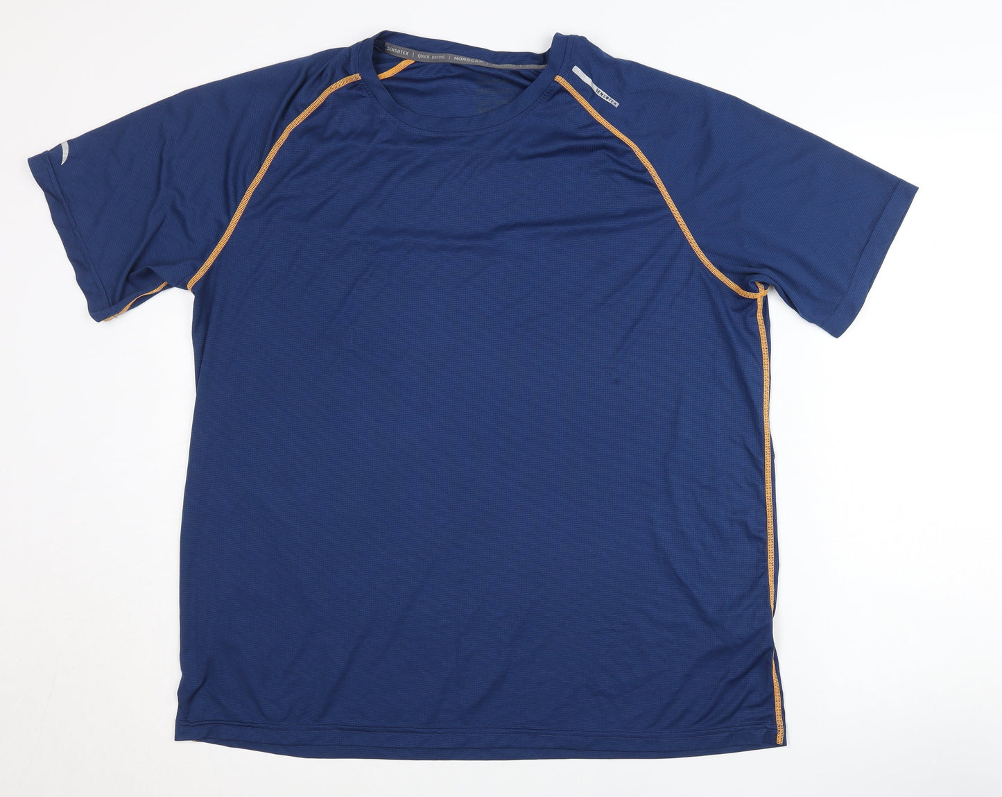 Nordcap Men's Blue XL Athletic T-Shirt, Breathable Gym Wear