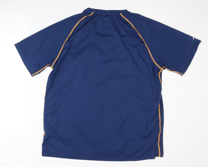 Nordcap Men's Blue XL Athletic T-Shirt, Breathable Gym Wear