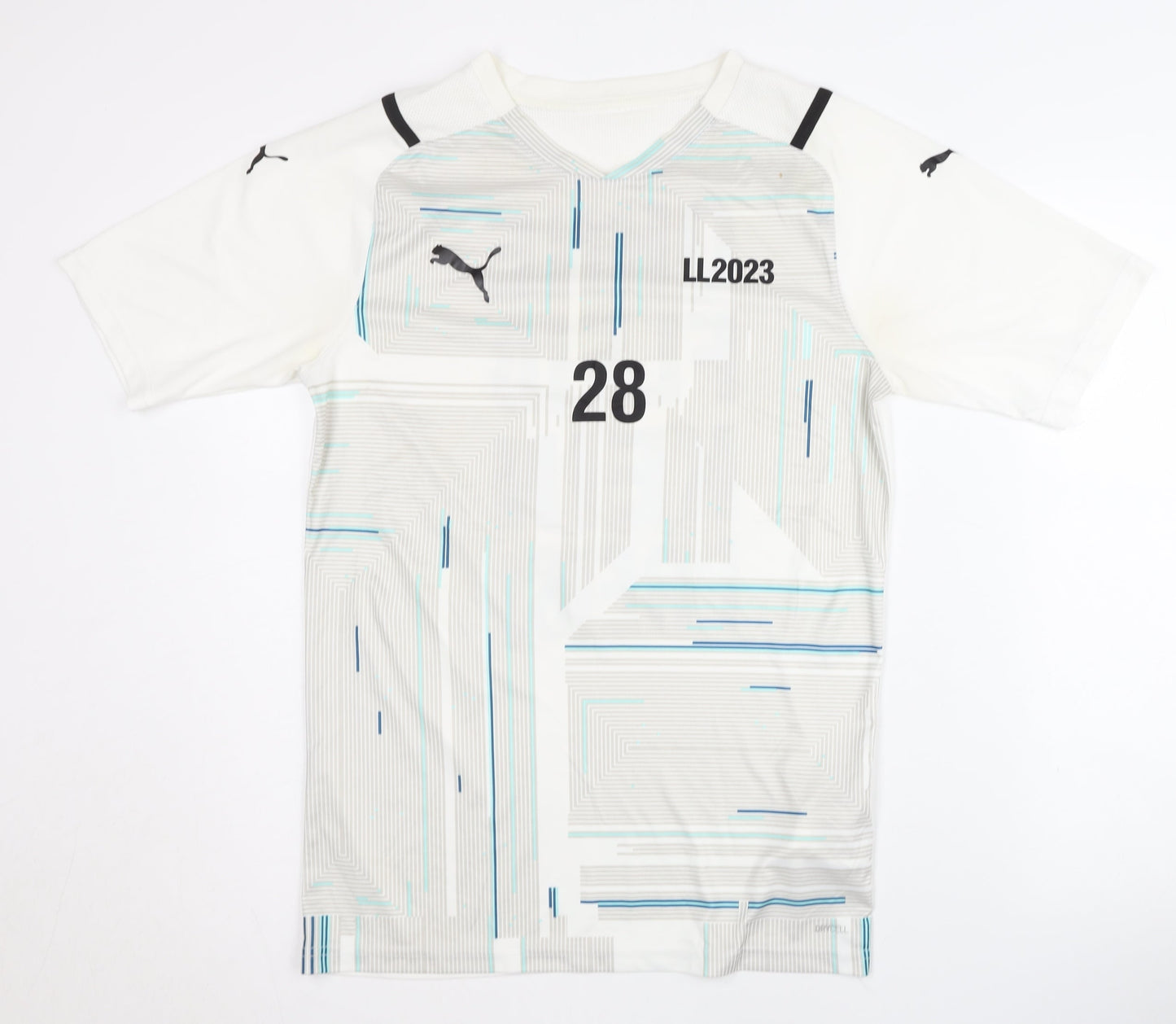 Puma Men's White Jersey Graphic Print M