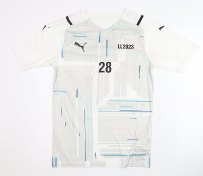 Puma Men's White Jersey Graphic Print M