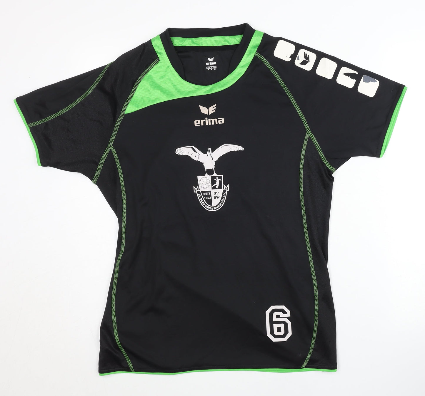 Erima Men's Black Football Jersey T-Shirt M