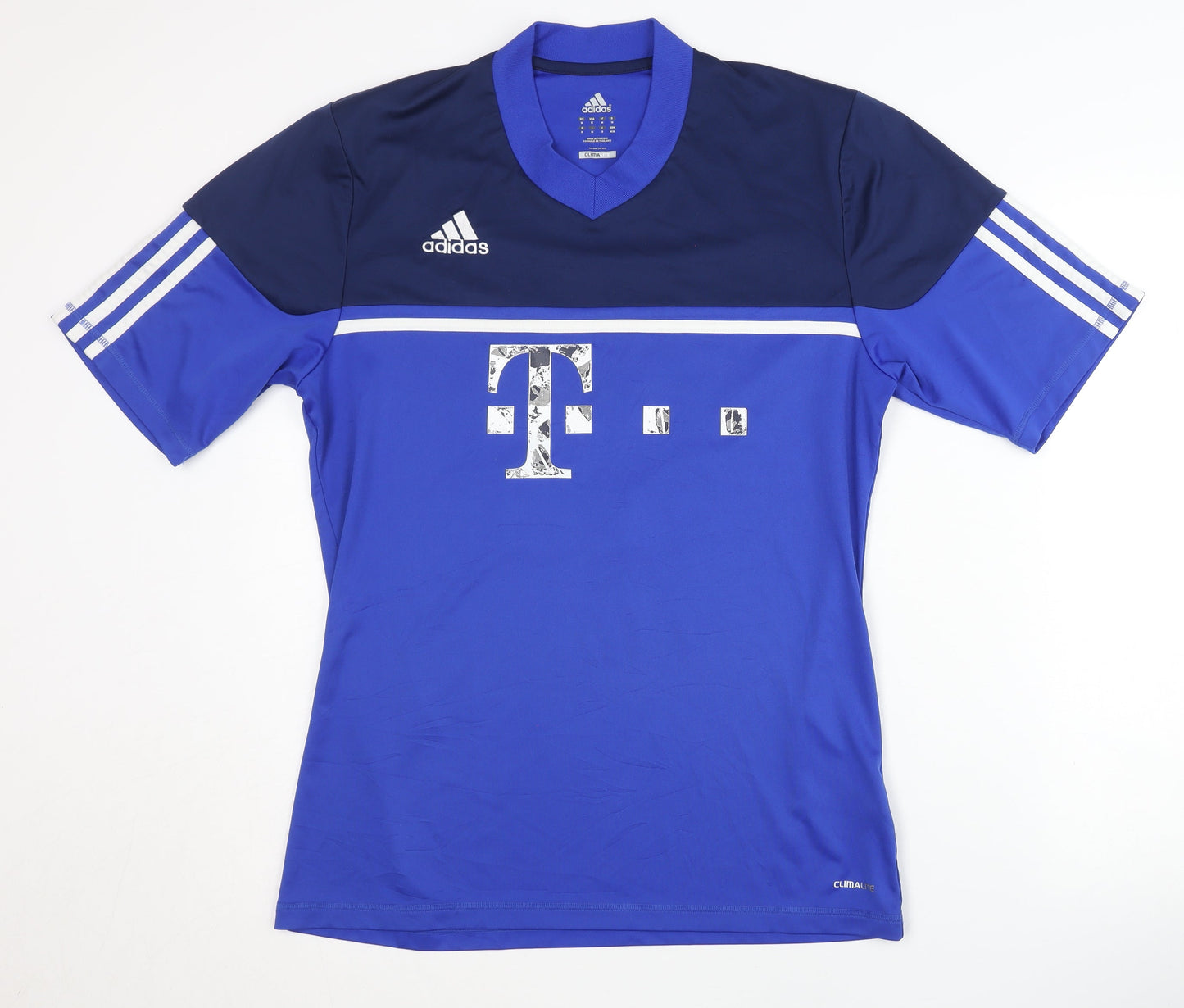 Adidas Men's Blue Football T-Shirt, M, Quick Dry