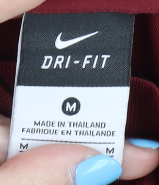 Nike Men's Red Medium Gym Training T-Shirt