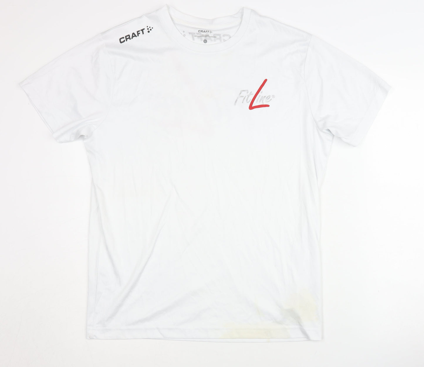 Craft Men's White T-Shirt L - Gym Basic Activewear