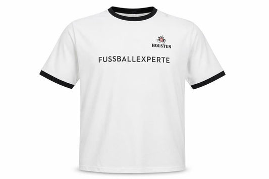 Fussball Experte Men's White Ringer T-Shirt 2XL Holsten Casual