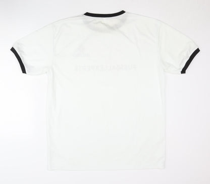 Fussball Experte Men's White Ringer T-Shirt 2XL Holsten Casual