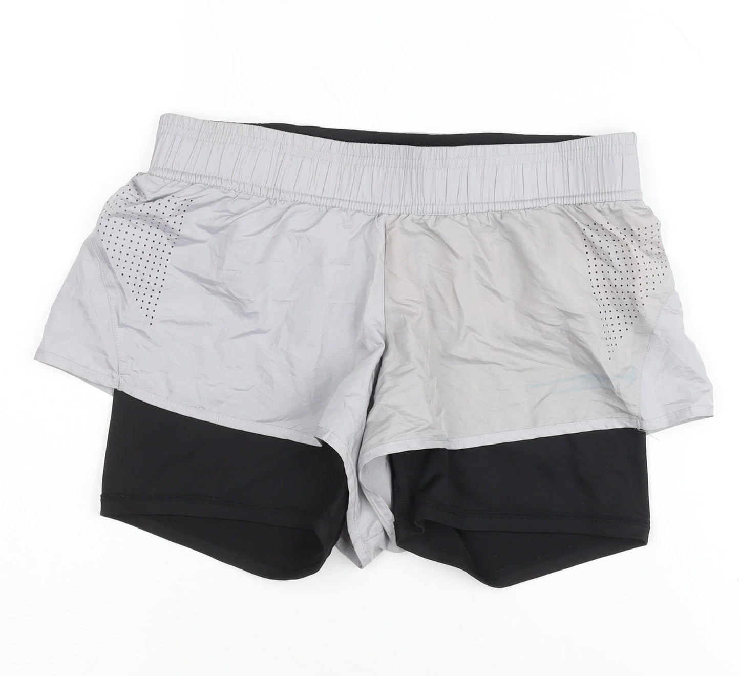 Hoodies Womens XS Grey Black Biker Shorts