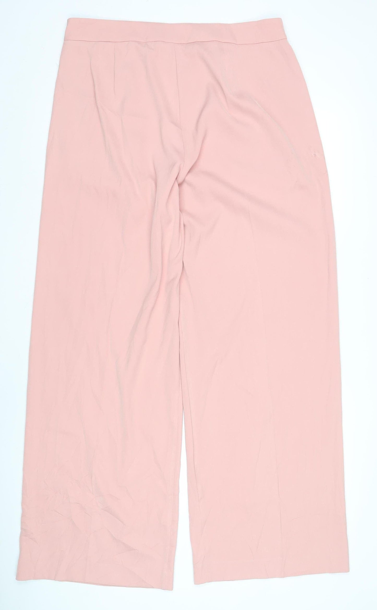 Womens UK Size 16 Marks and Spencer Regular Fit Casual Pink Trousers
