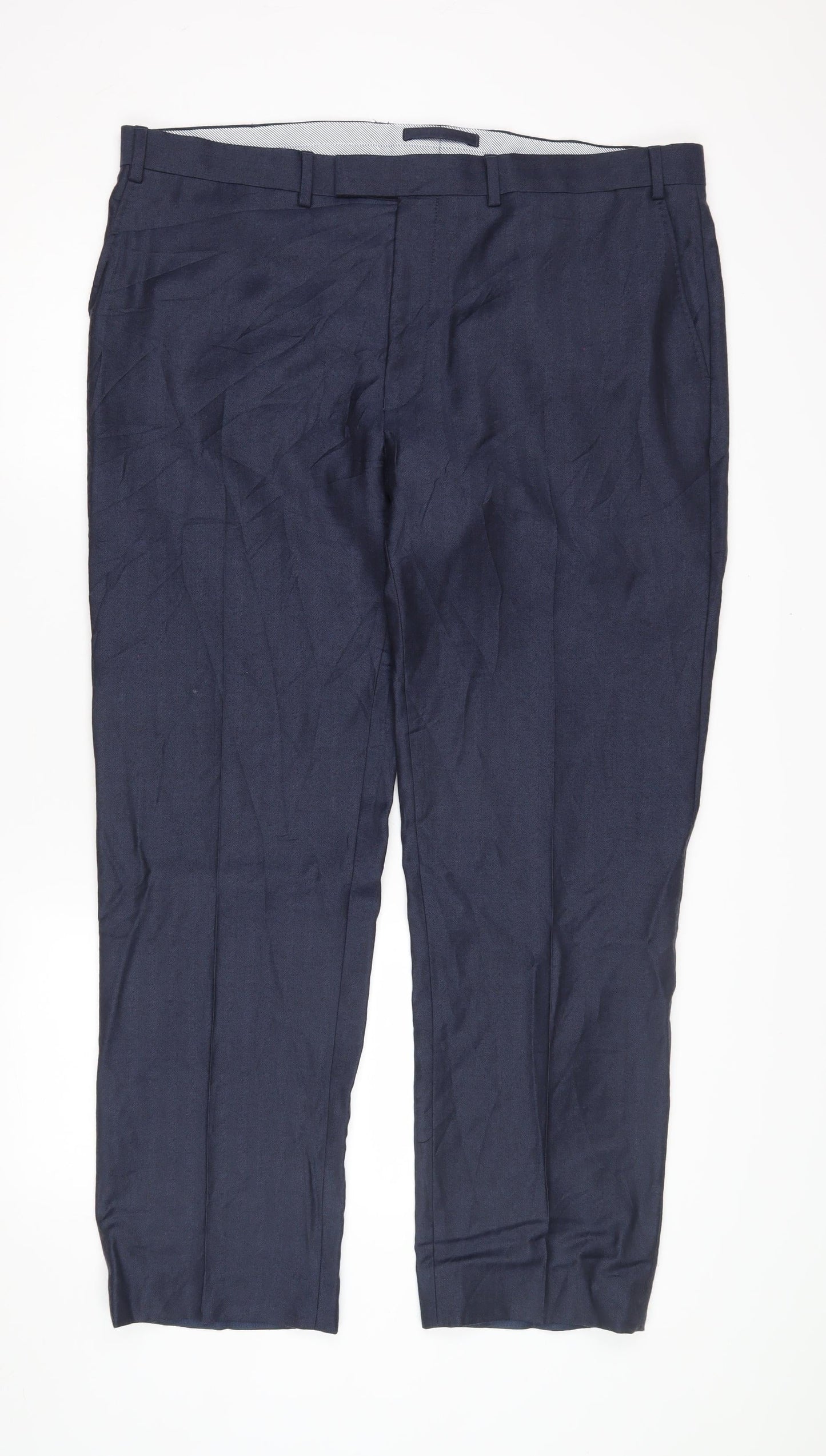 Marks and Spencer Men's Blue Trousers, Size 40, Formal Wear