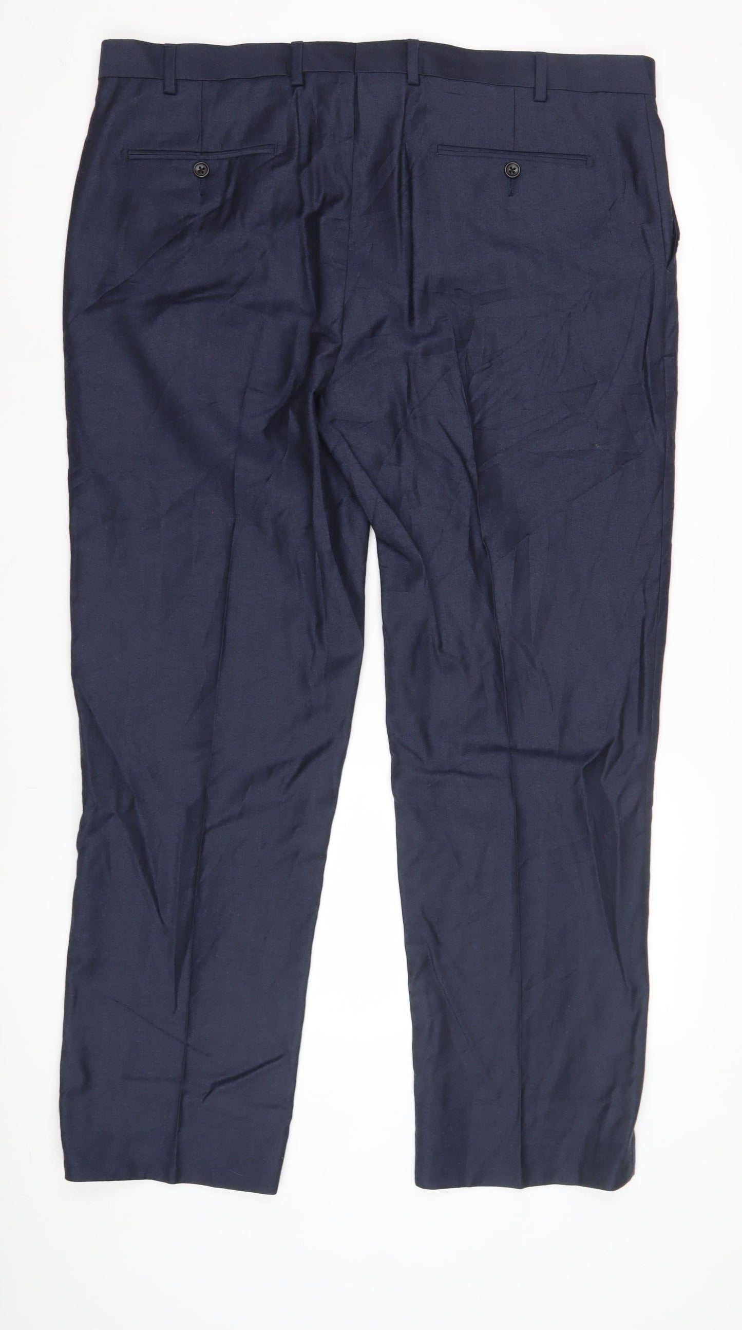 Marks and Spencer Men's Blue Trousers, Size 40, Formal Wear