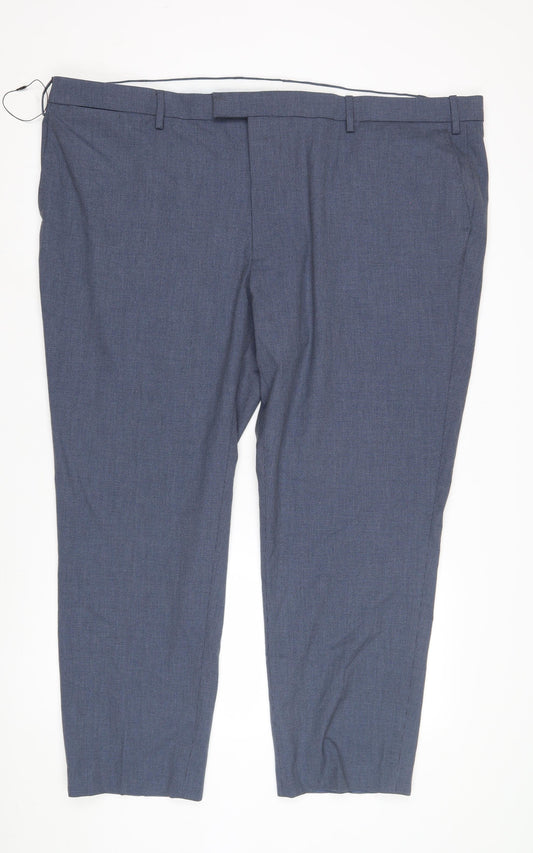 Marks and Spencer Mens Blue Trousers 50" Short
