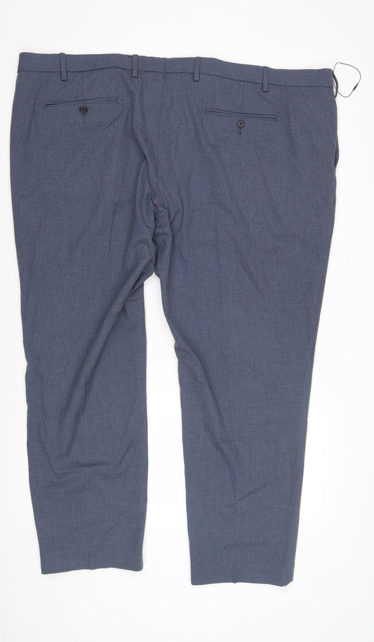 Marks and Spencer Mens Blue Trousers 50" Short