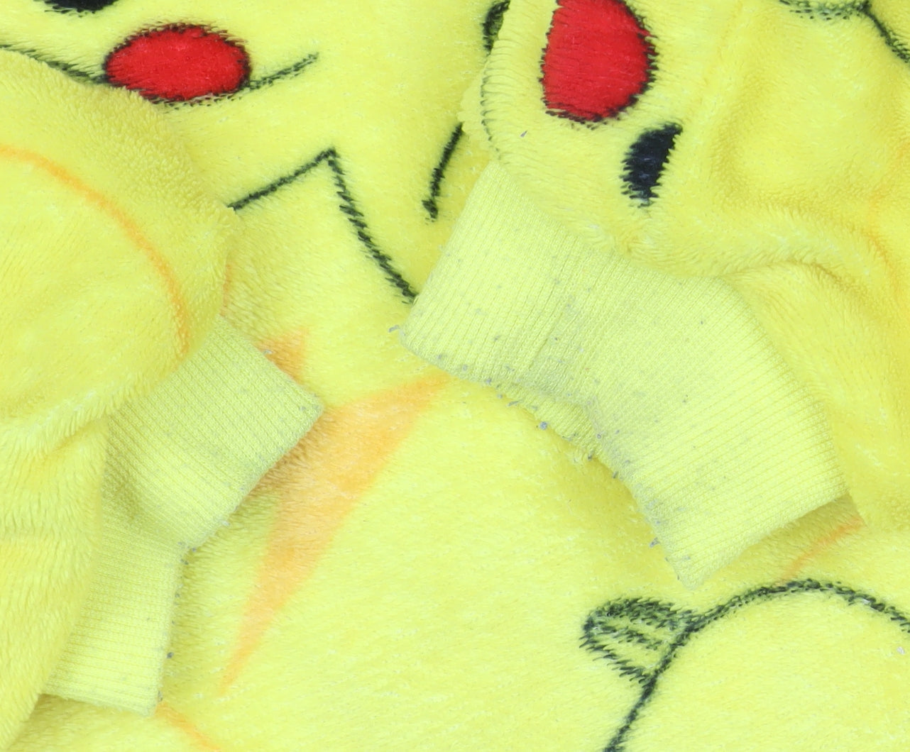 Pokemon Pikachu Kids Yellow Fleece Robe Size S