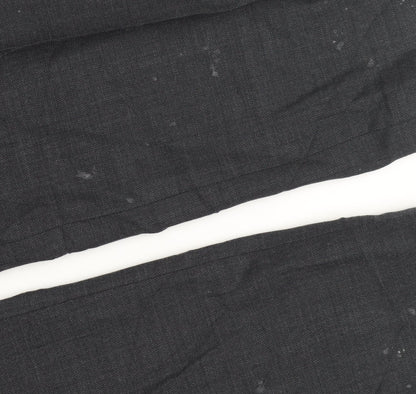 Marks and Spencer Men's Black Trousers, 44L, Regular Fit