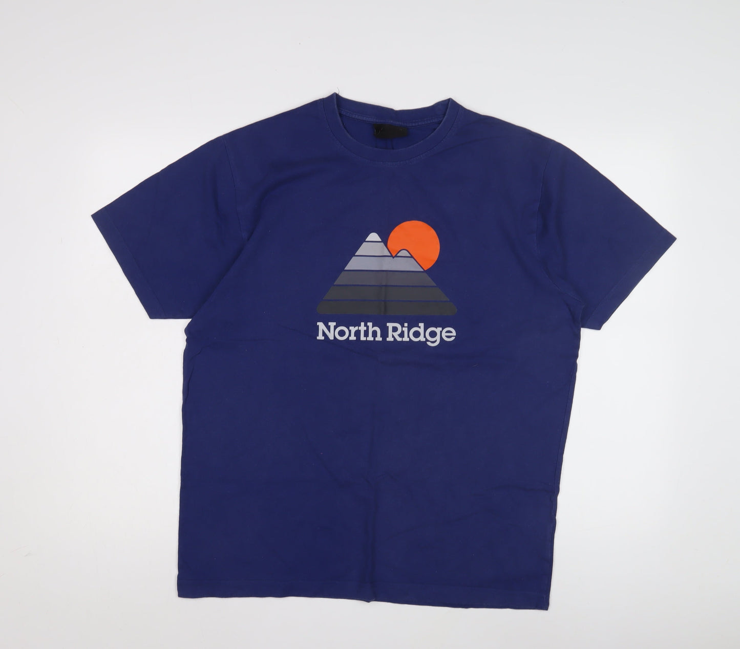 North Ridge Men's Blue Graphic Nature T-Shirt M