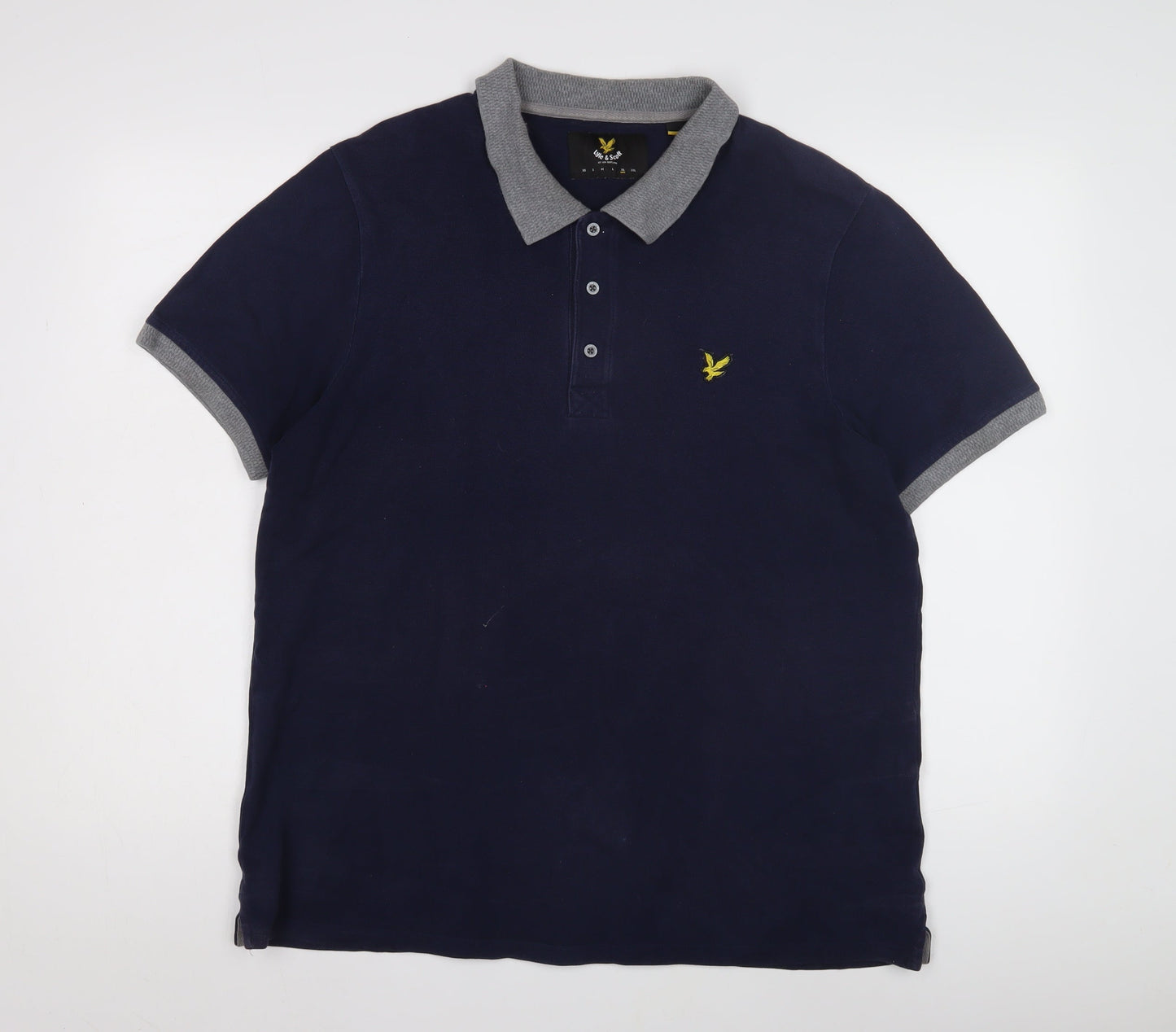 Lyle & Scott Men's Blue Polo Shirt L