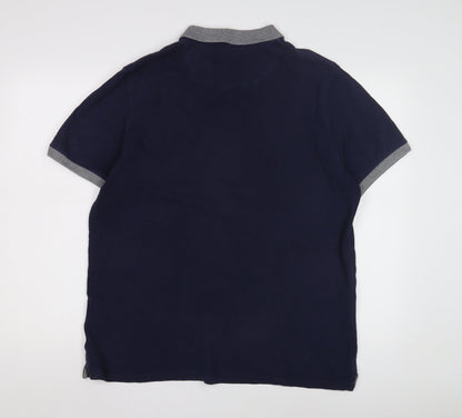 Lyle & Scott Men's Blue Polo Shirt L