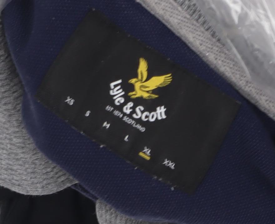 Lyle & Scott Men's Blue Polo Shirt L