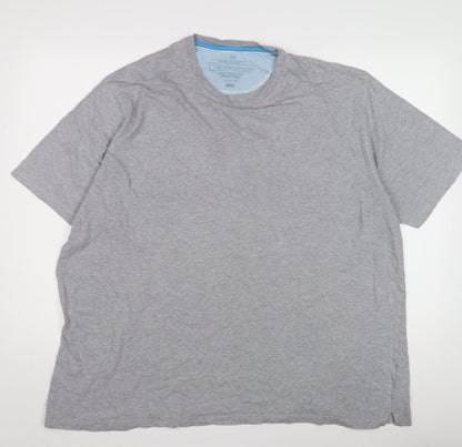 Unisex Adults UK Size 3XL Blue Harbour Grey Basic T-Shirt