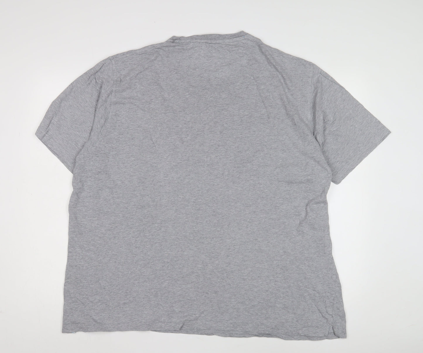 Unisex Adults UK Size 3XL Blue Harbour Grey Basic T-Shirt