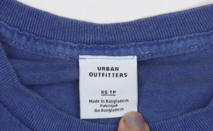 Urban Outfitters Men's Blue XS Graphic Geek T-Shirt