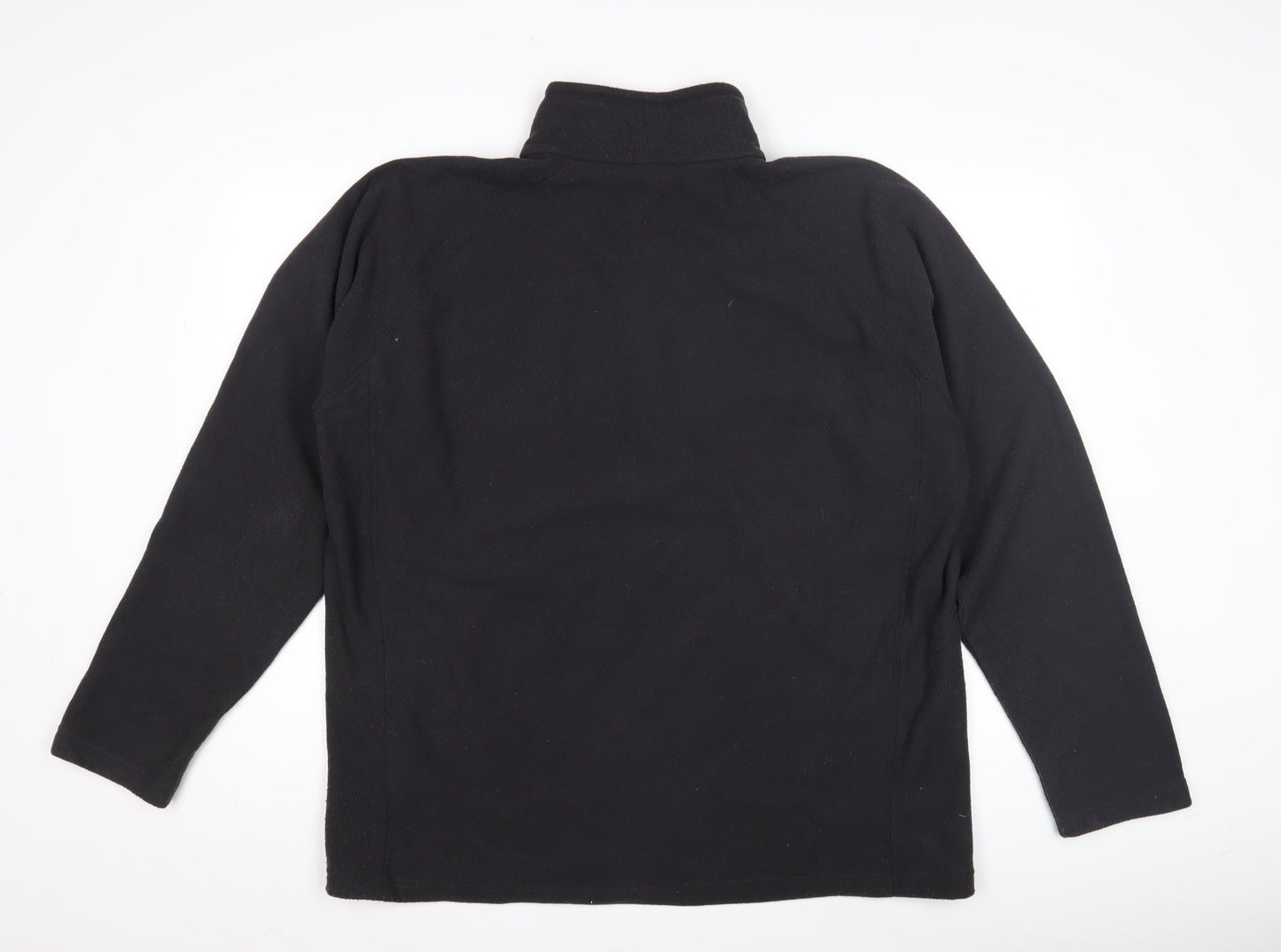 Mens UK Size 2XL Regatta Black 1/4 Zip Sweatshirt