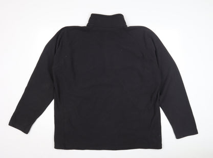 Mens UK Size 2XL Regatta Black 1/4 Zip Sweatshirt