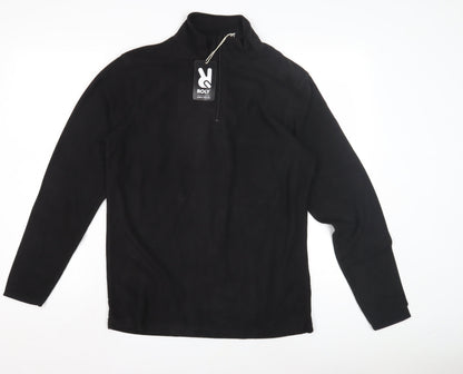 Mens UK Size S Roly Black Henley Sweatshirt
