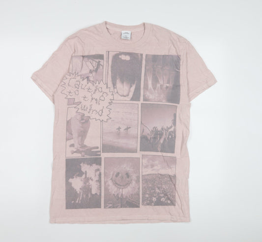 Urban Outfitters Pink XS T-Shirt, Unisex, Cotton