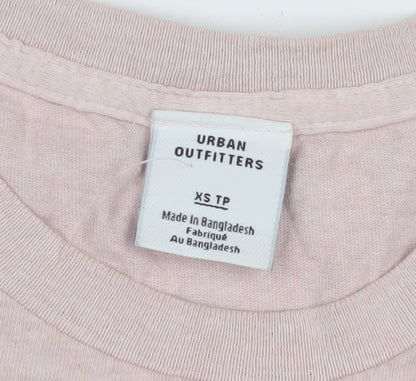 Urban Outfitters Pink XS T-Shirt, Unisex, Cotton