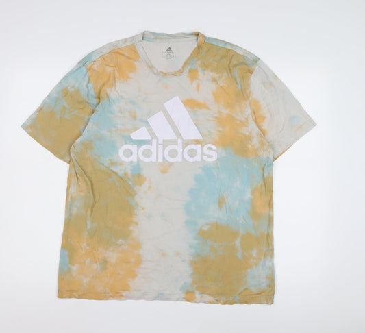 Adidas Men's Multicoloured Graphic T-Shirt L