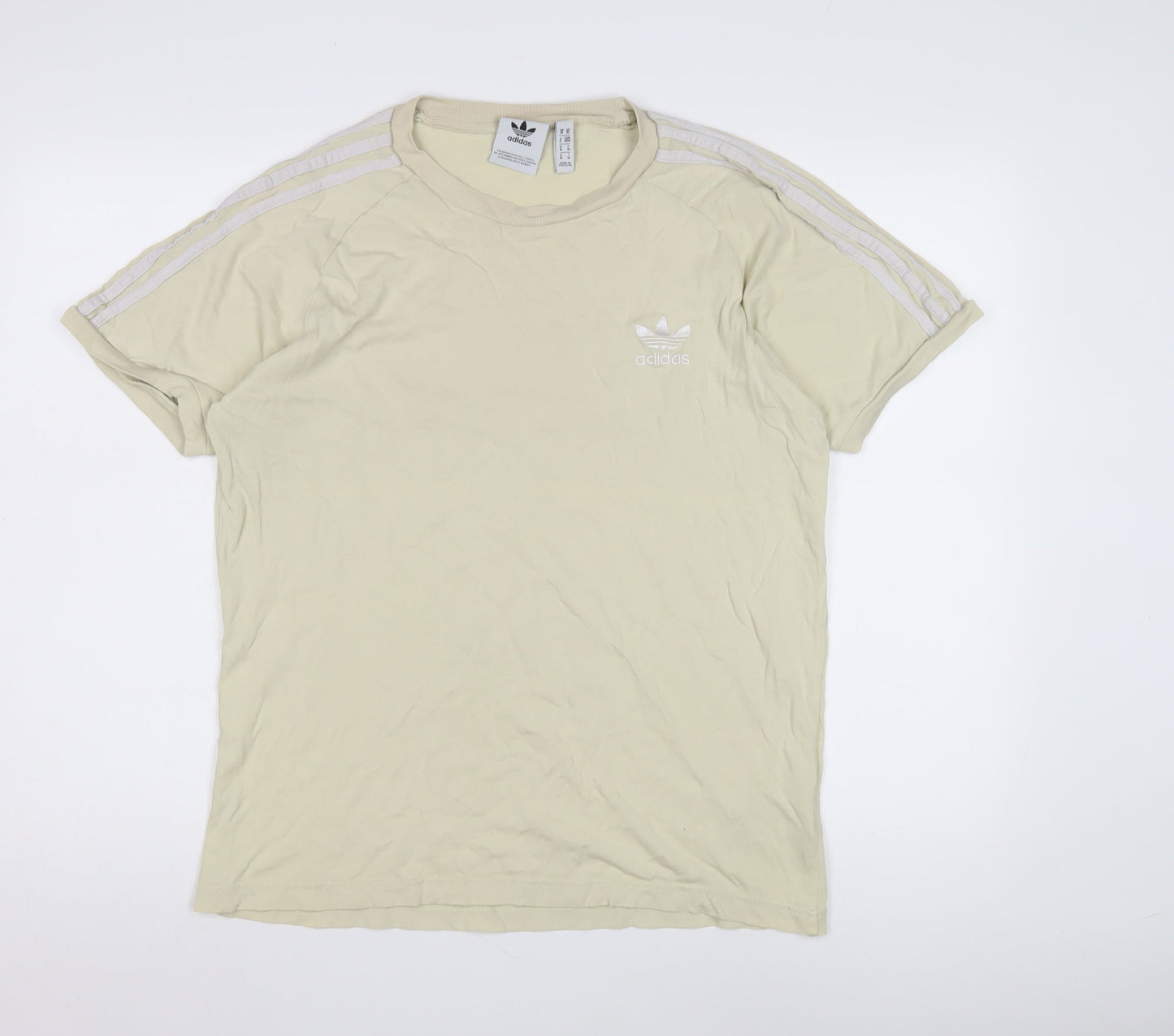Mens UK Size M adidas Beige  T-Shirt