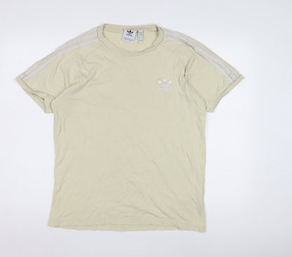 Mens UK Size M adidas Beige  T-Shirt